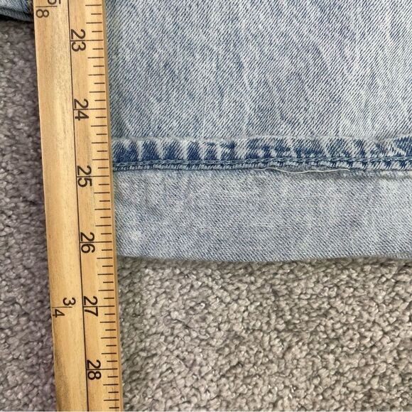 Hollister Jeans Womens 25 Short Blue Baggy Wide Leg High Rise Lightweight Cuffed - Picture 10 of 12